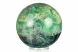 Colorful Banded Fluorite Sphere - China #284412-1